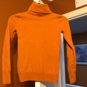 JCrew Orange Turtleneck Sweater Top